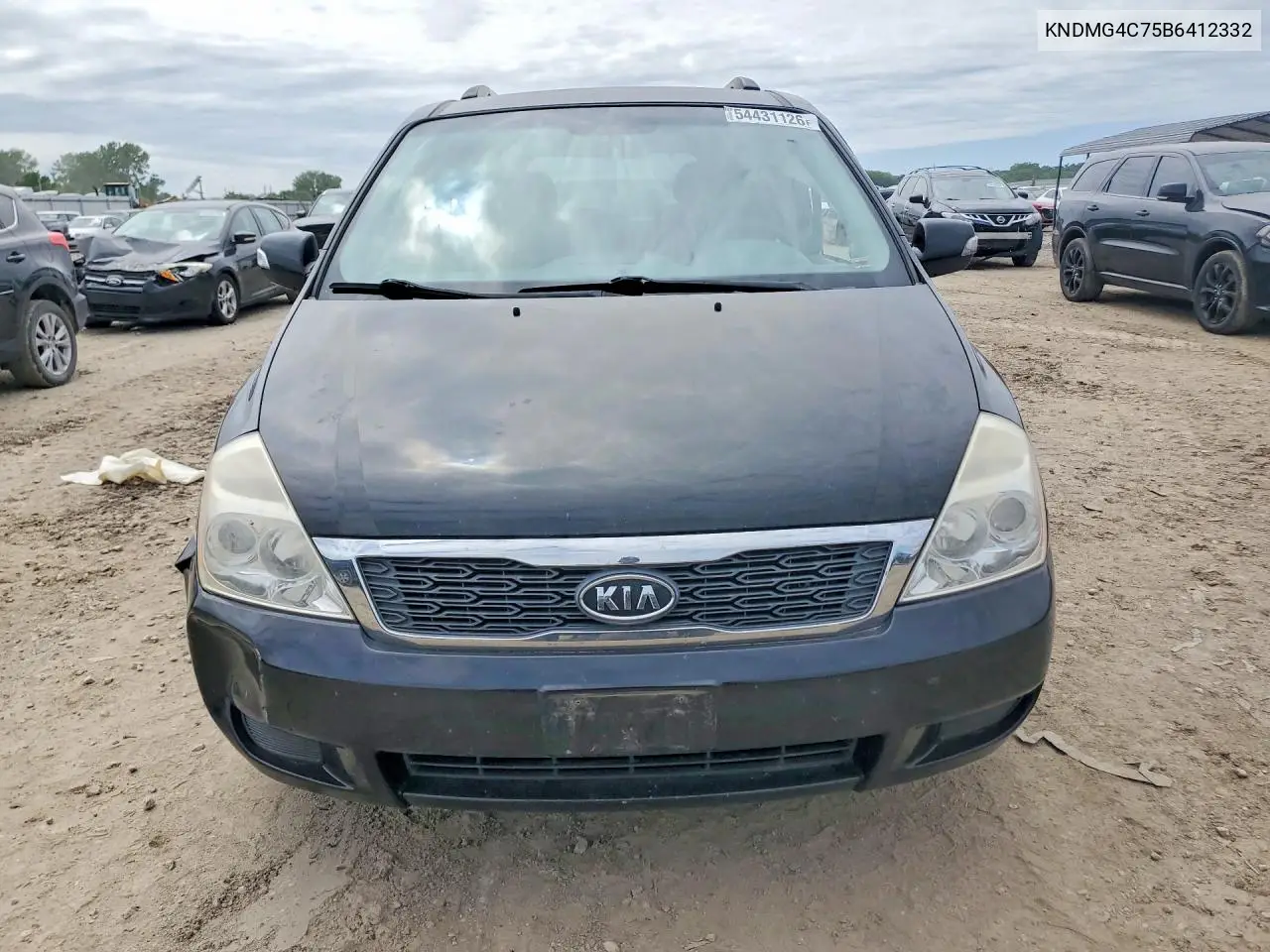 2011 Kia Sedona Lx VIN: KNDMG4C75B6412332 Lot: 54431126