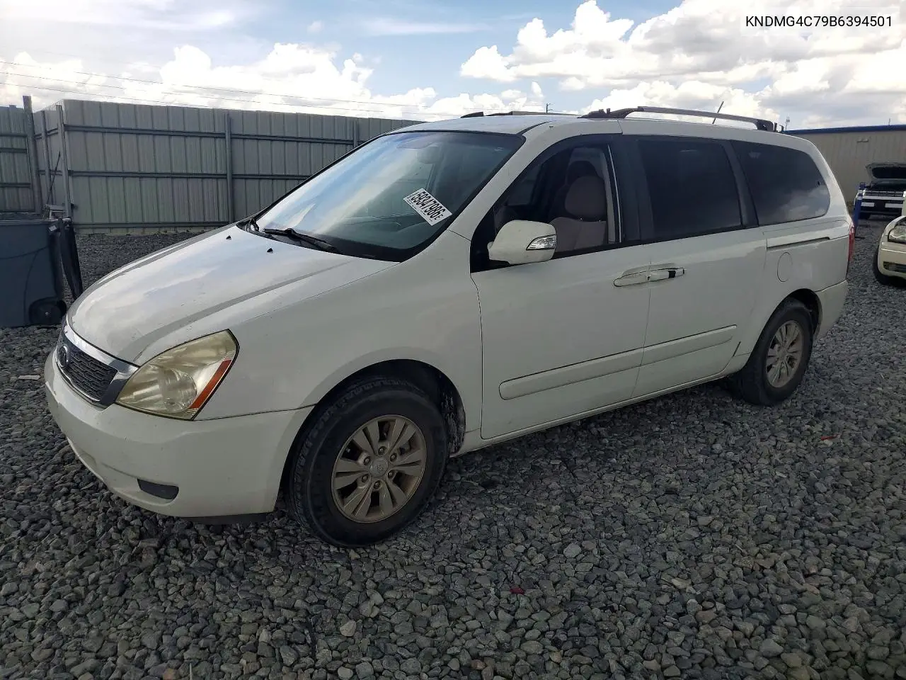 2011 Kia Sedona Lx VIN: KNDMG4C79B6394501 Lot: 59347986