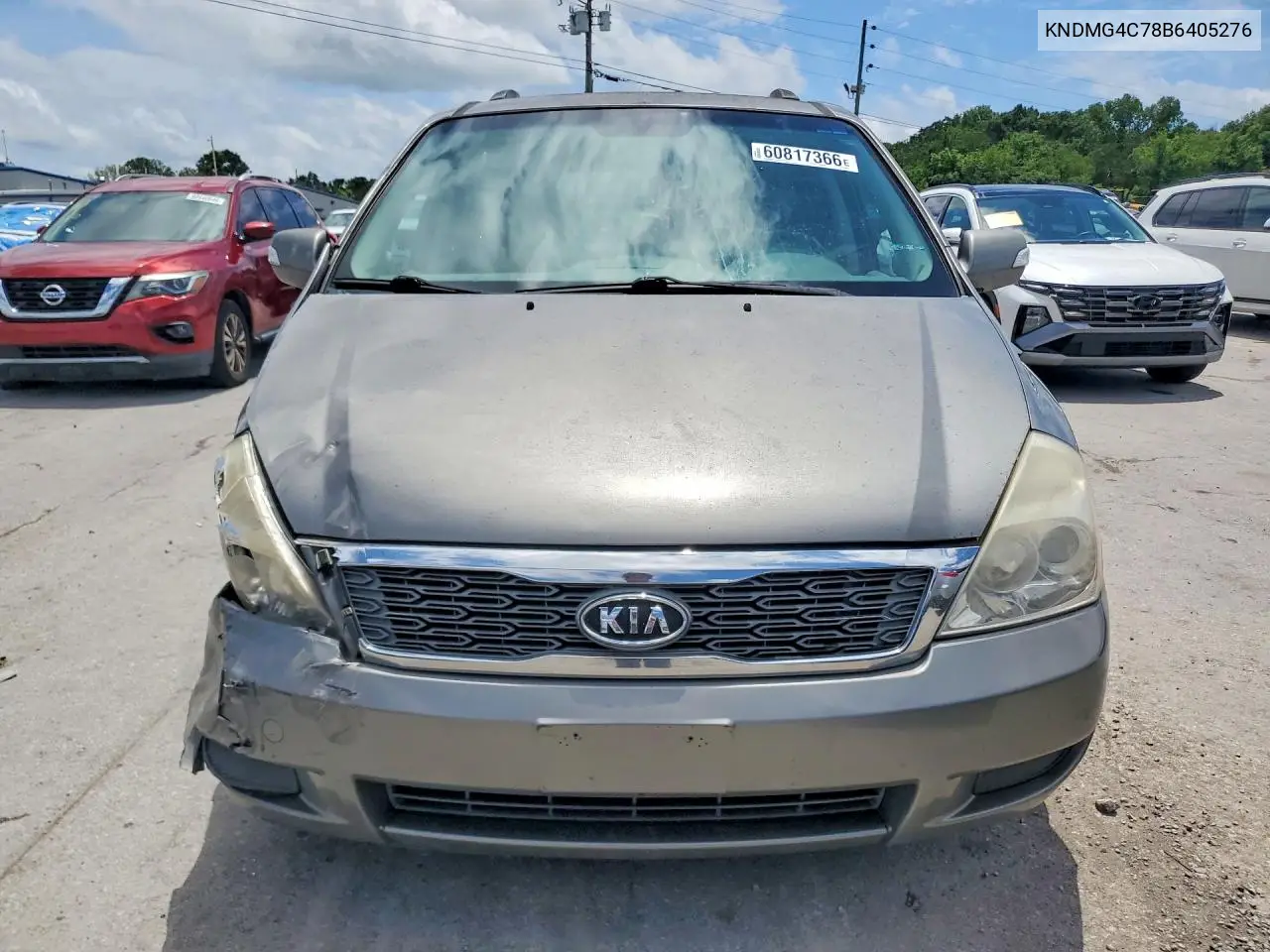 2011 Kia Sedona Lx VIN: KNDMG4C78B6405276 Lot: 60817366
