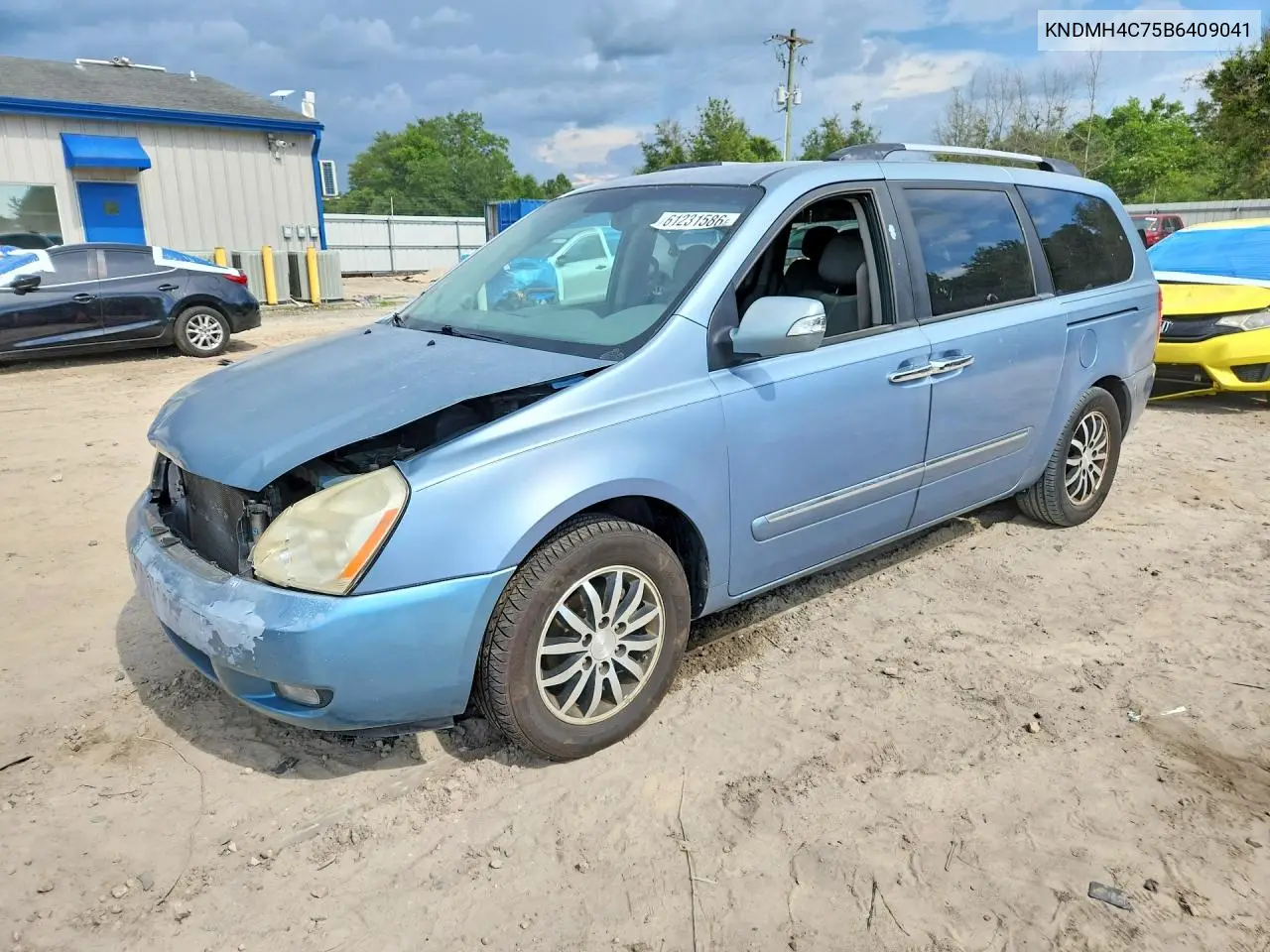 2011 Kia Sedona Ex VIN: KNDMH4C75B6409041 Lot: 61231586