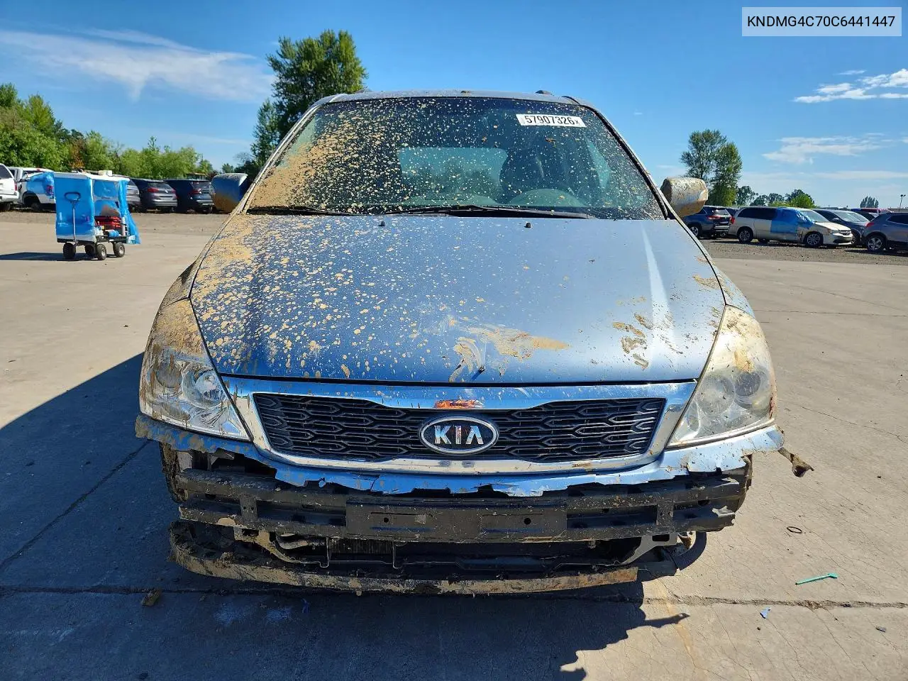 2012 Kia Sedona Lx VIN: KNDMG4C70C6441447 Lot: 57907326