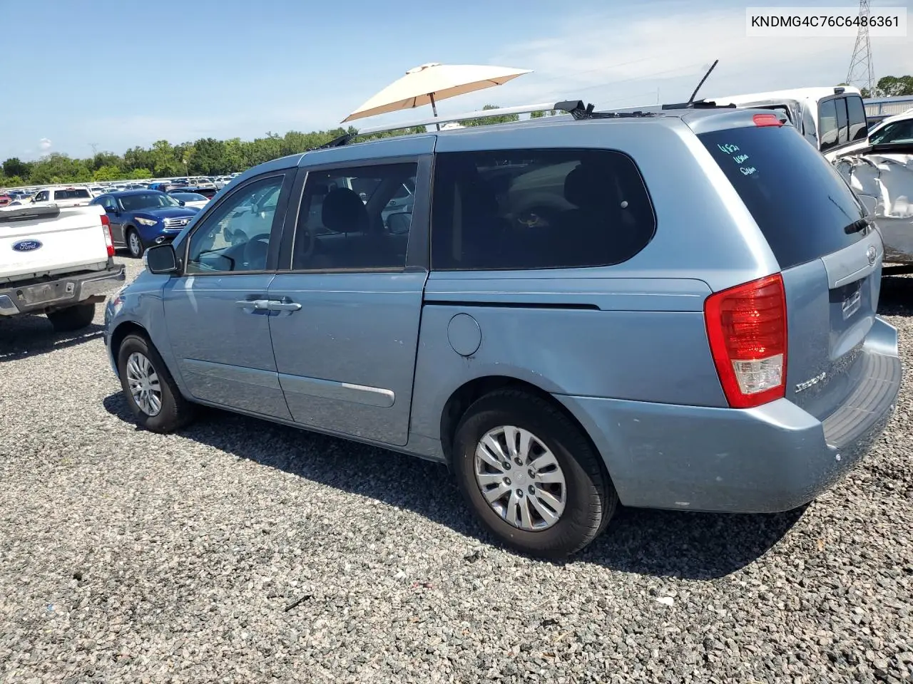 2012 Kia Sedona Lx VIN: KNDMG4C76C6486361 Lot: 58073646