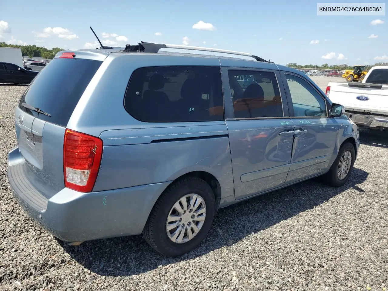 2012 Kia Sedona Lx VIN: KNDMG4C76C6486361 Lot: 58073646