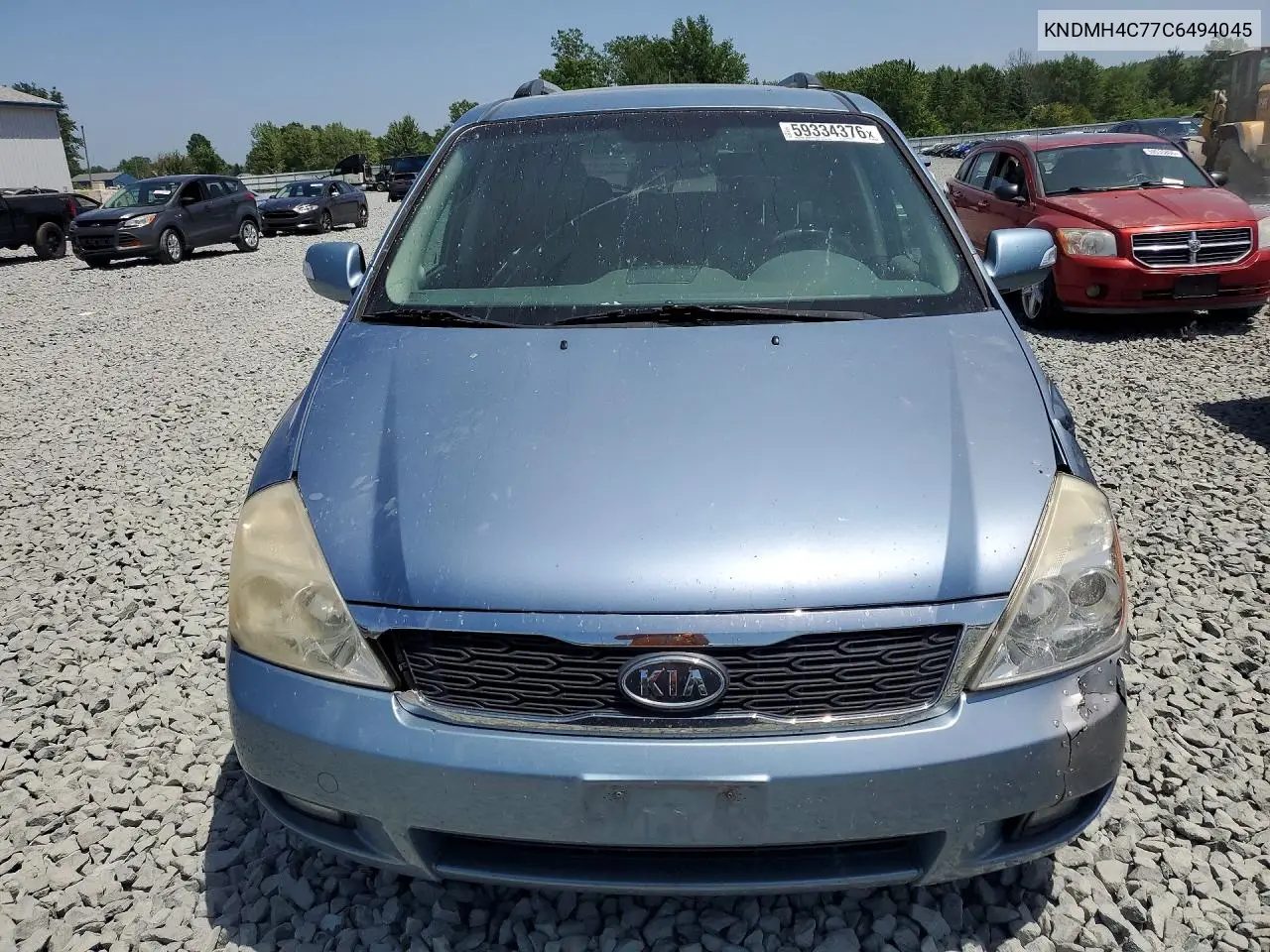 2012 Kia Sedona Ex VIN: KNDMH4C77C6494045 Lot: 59334376