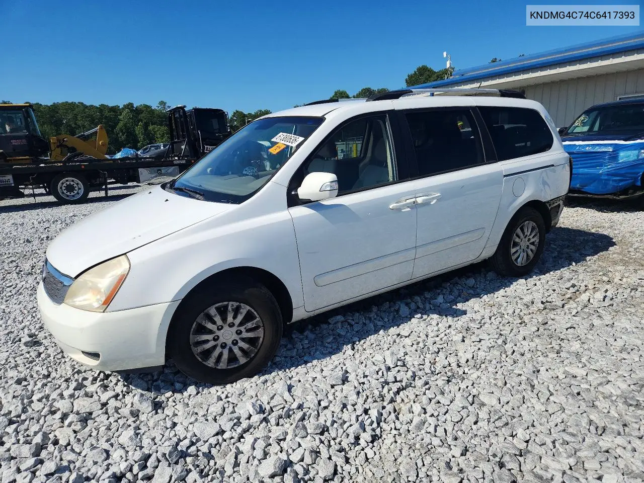 2012 Kia Sedona Lx VIN: KNDMG4C74C6417393 Lot: 61380636
