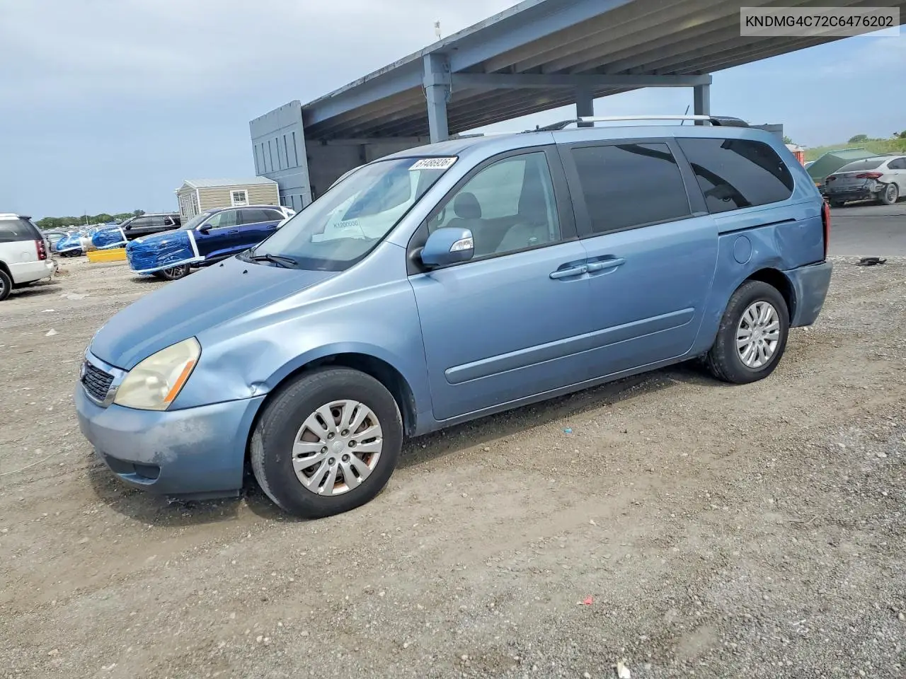 2012 Kia Sedona Lx VIN: KNDMG4C72C6476202 Lot: 61486936