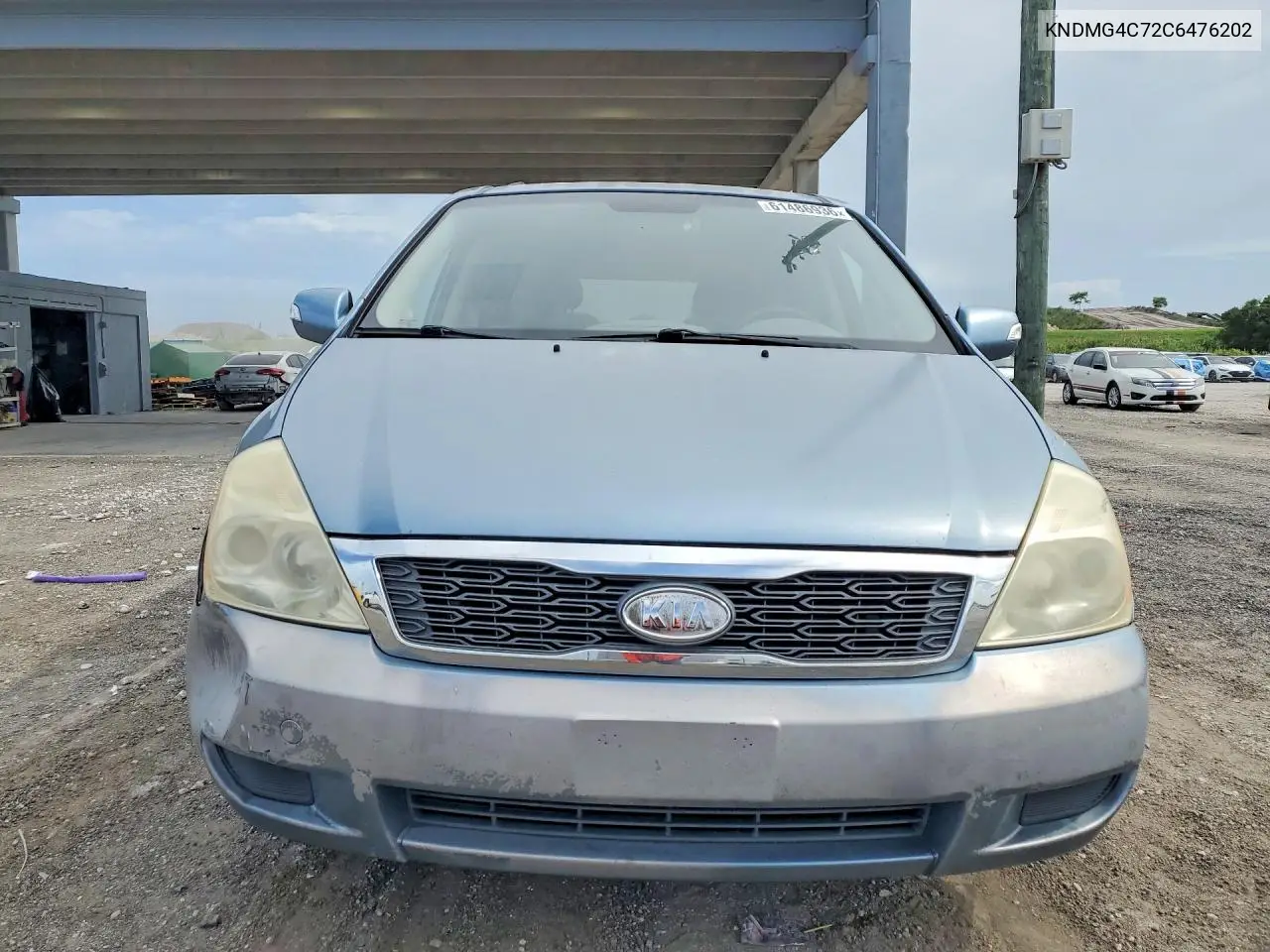 2012 Kia Sedona Lx VIN: KNDMG4C72C6476202 Lot: 61486936