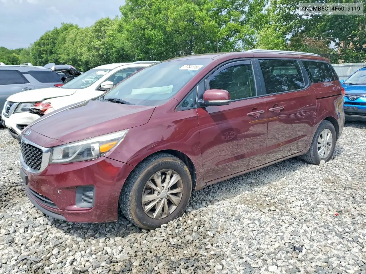 2015 Kia Sedona Lx VIN: KNDMB5C14F6019119 Lot: 57841786