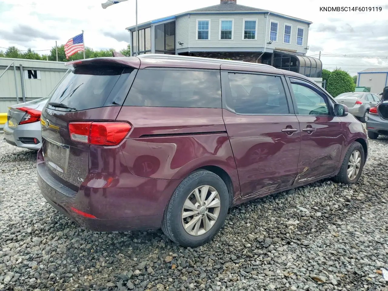 2015 Kia Sedona Lx VIN: KNDMB5C14F6019119 Lot: 57841786