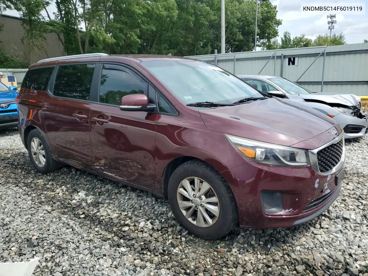 2015 Kia Sedona Lx VIN: KNDMB5C14F6019119 Lot: 57841786
