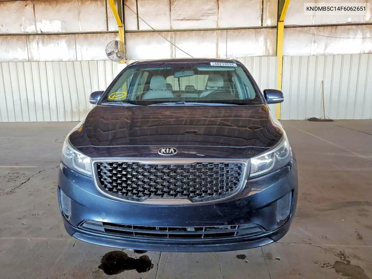 2015 Kia Sedona Lx VIN: KNDMB5C14F6062651 Lot: 58133556