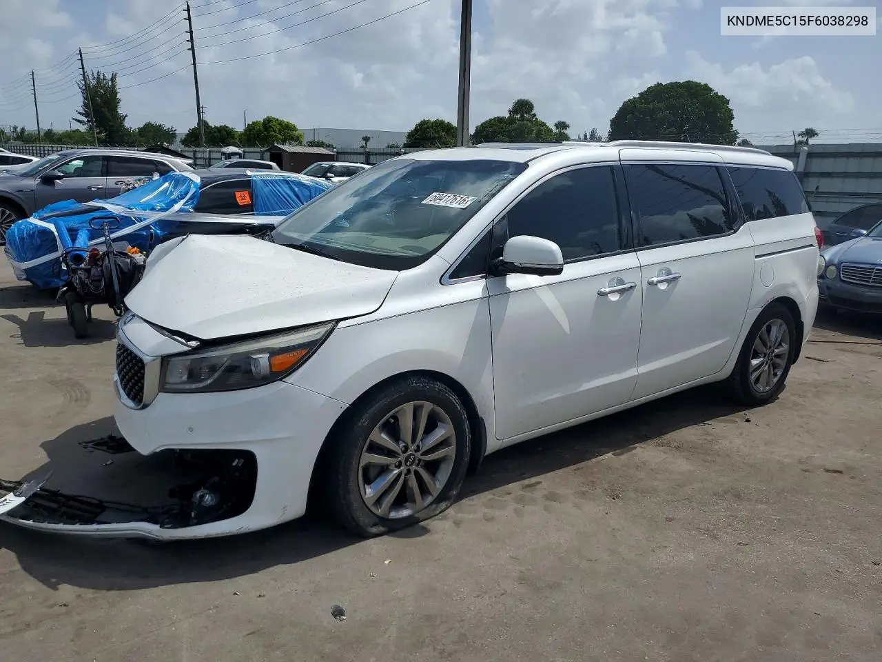 2015 Kia Sedona Sxl VIN: KNDME5C15F6038298 Lot: 60417616