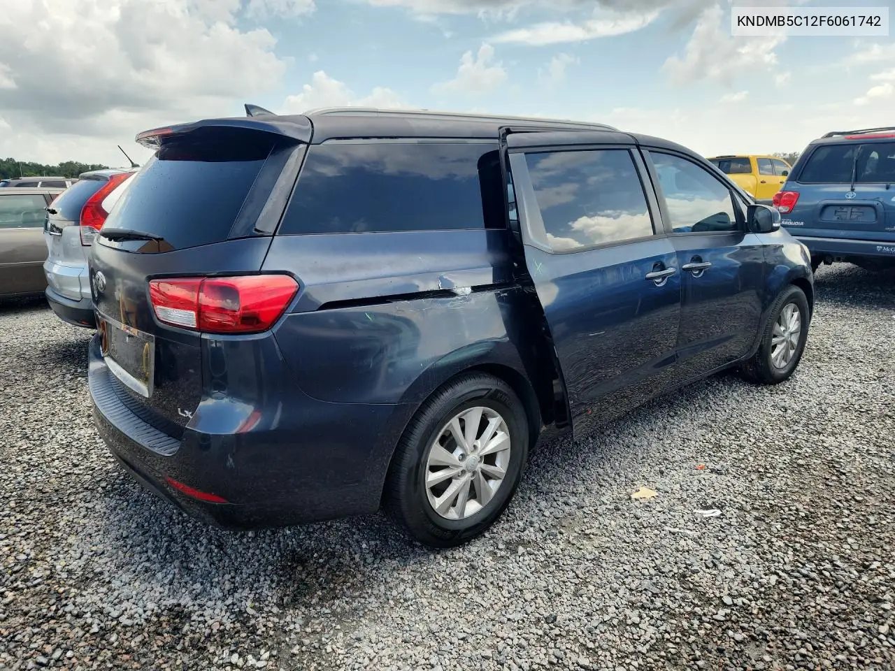 2015 Kia Sedona Lx VIN: KNDMB5C12F6061742 Lot: 61120476