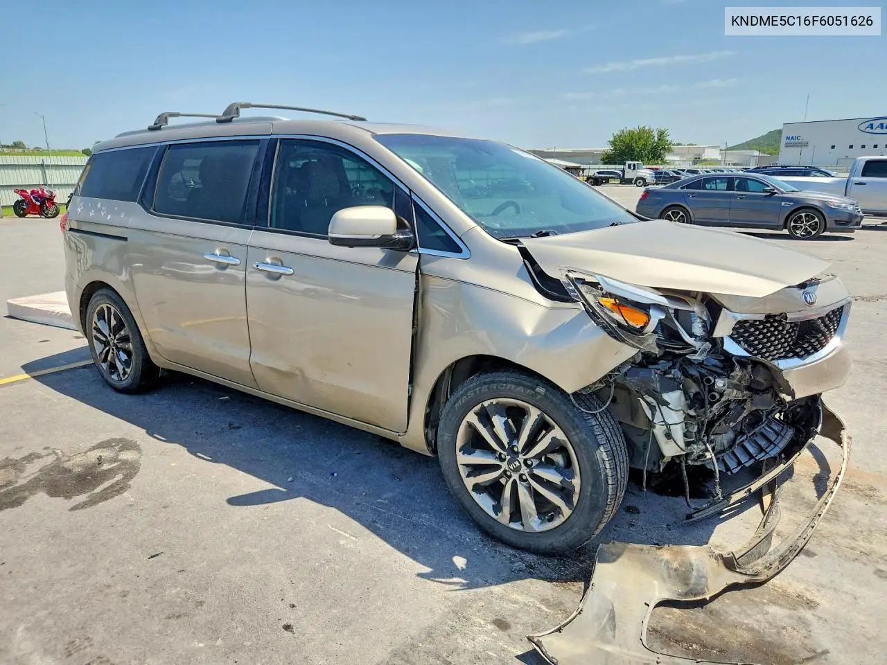 2015 Kia Sedona VIN: KNDME5C16F6051626 Lot: 62097116