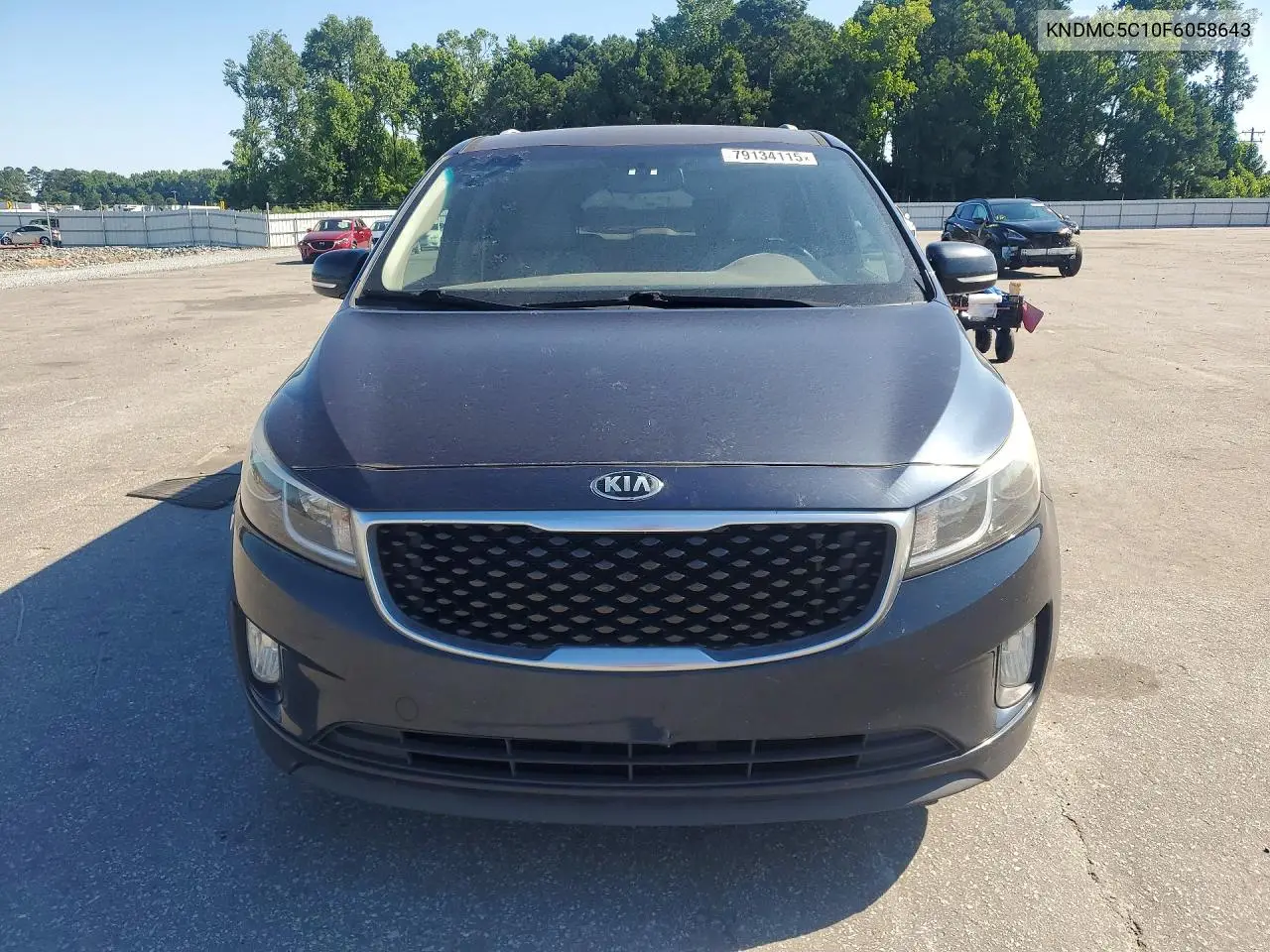 2015 Kia Sedona Ex VIN: KNDMC5C10F6058643 Lot: 79134115