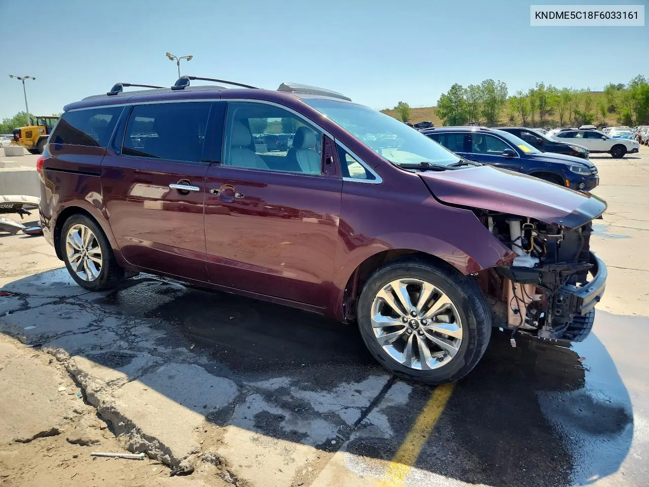 2015 Kia Sedona Sxl VIN: KNDME5C18F6033161 Lot: 85448365