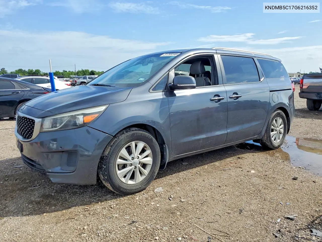 2016 Kia Sedona Lx VIN: KNDMB5C17G6216352 Lot: 51795596
