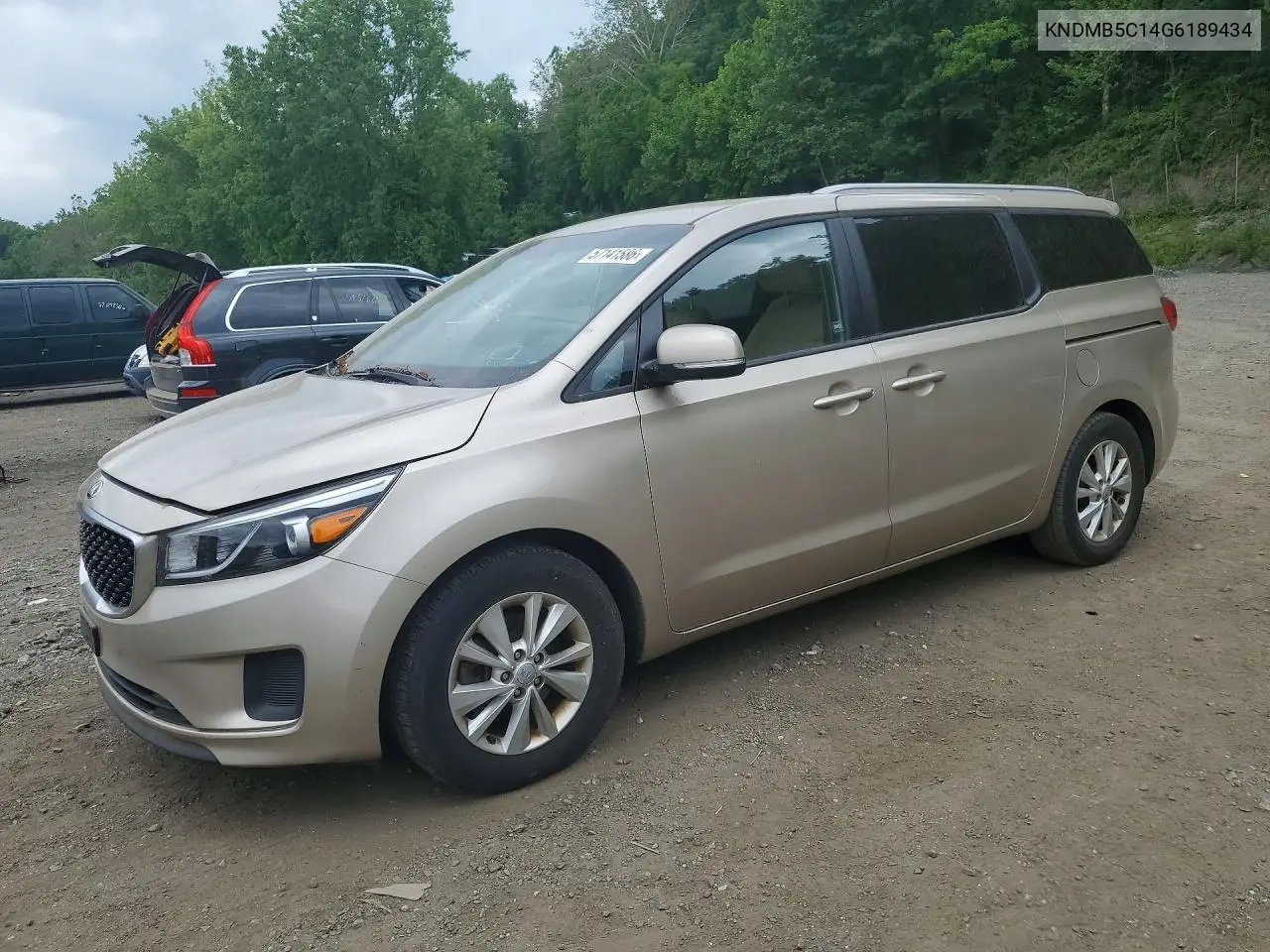 2016 Kia Sedona Lx VIN: KNDMB5C14G6189434 Lot: 57141586