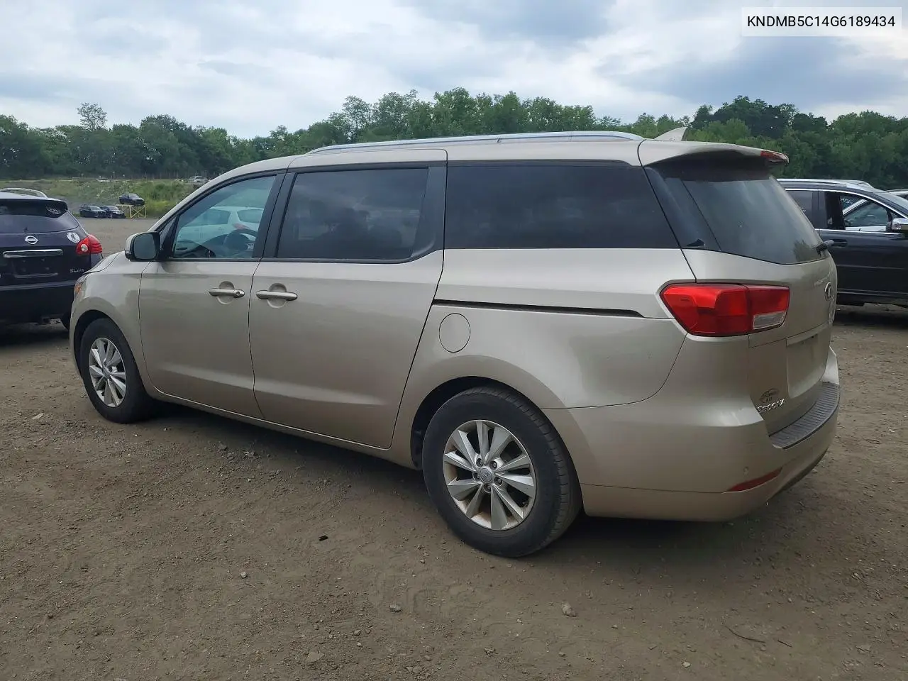 2016 Kia Sedona Lx VIN: KNDMB5C14G6189434 Lot: 57141586