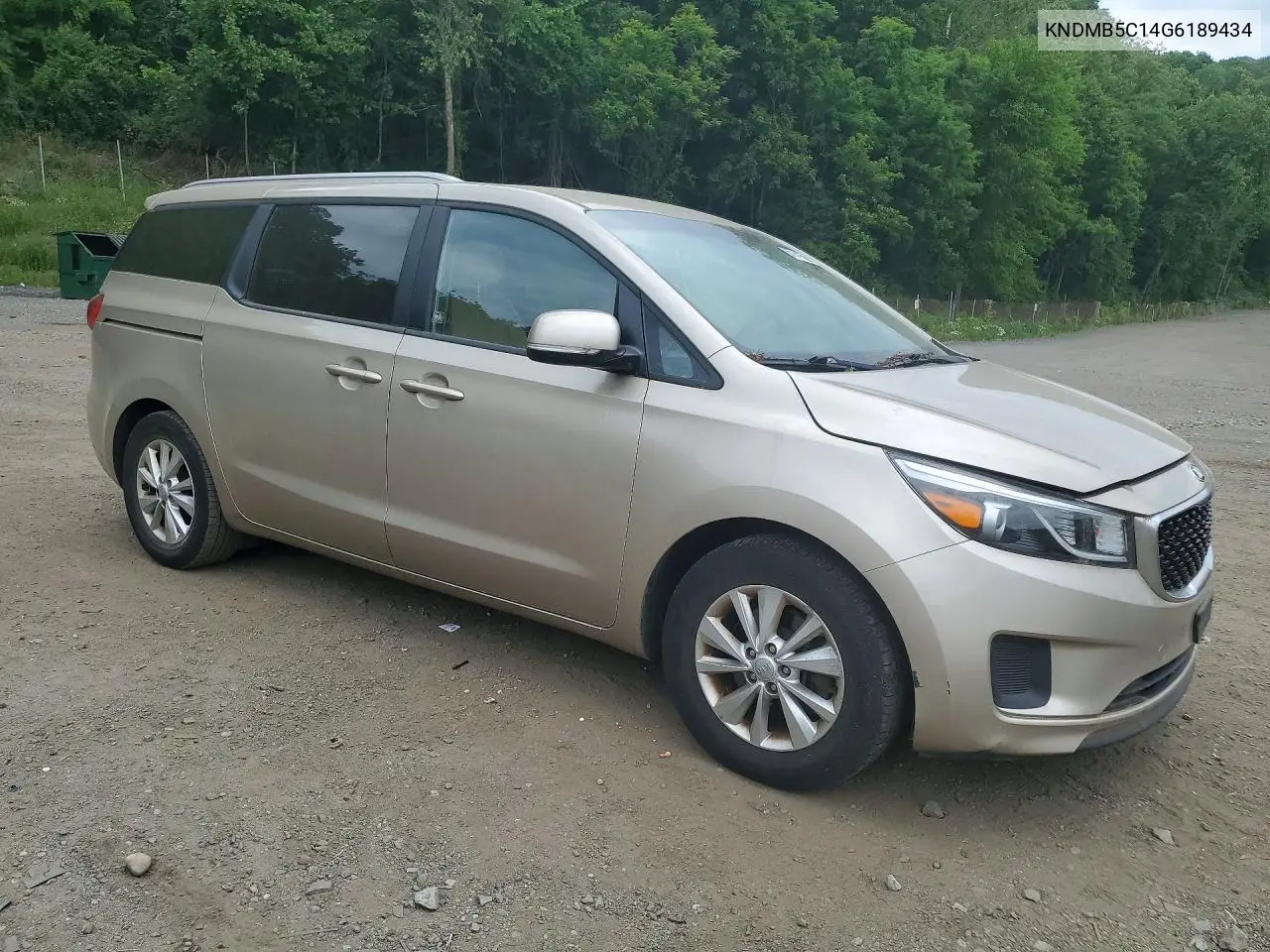 2016 Kia Sedona Lx VIN: KNDMB5C14G6189434 Lot: 57141586