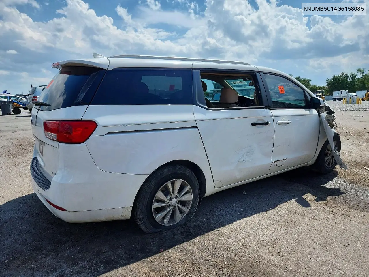 2016 Kia Sedona Lx VIN: KNDMB5C14G6158085 Lot: 58099796