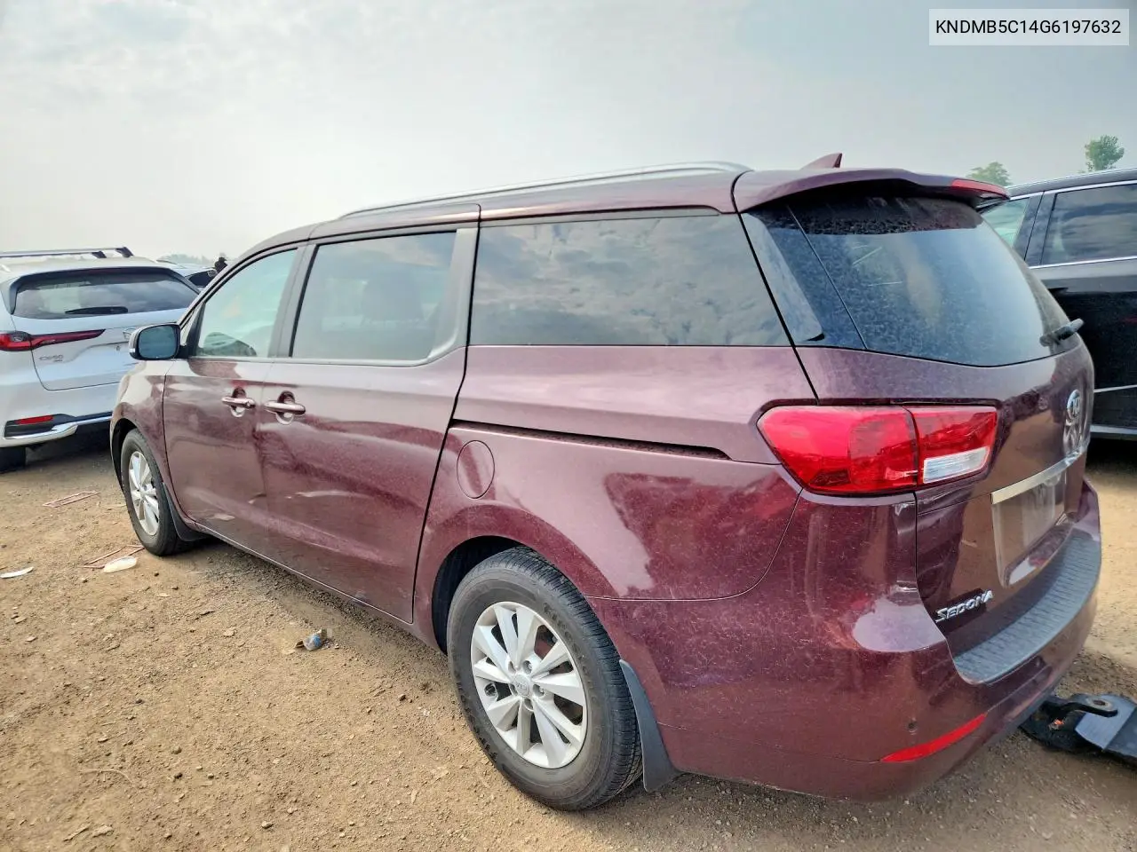 2016 Kia Sedona Lx VIN: KNDMB5C14G6197632 Lot: 58489756