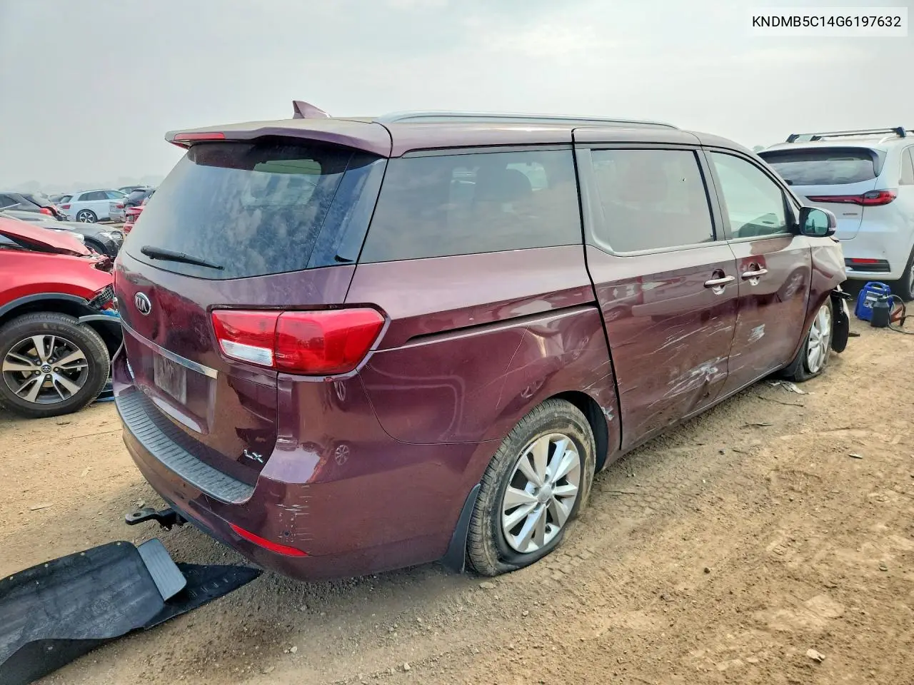 2016 Kia Sedona Lx VIN: KNDMB5C14G6197632 Lot: 58489756
