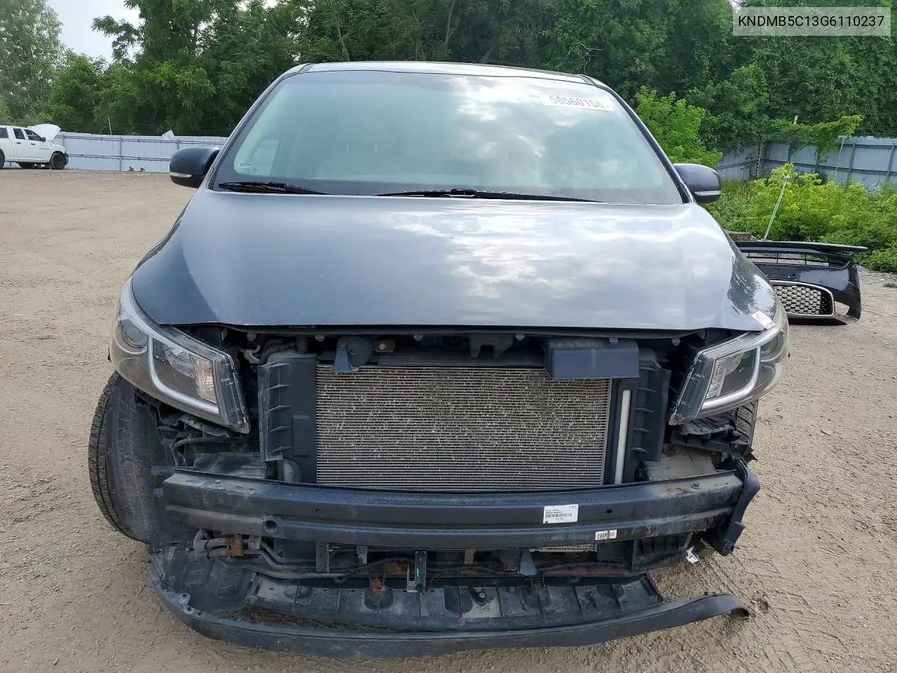 2016 Kia Sedona Lx VIN: KNDMB5C13G6110237 Lot: 58560156