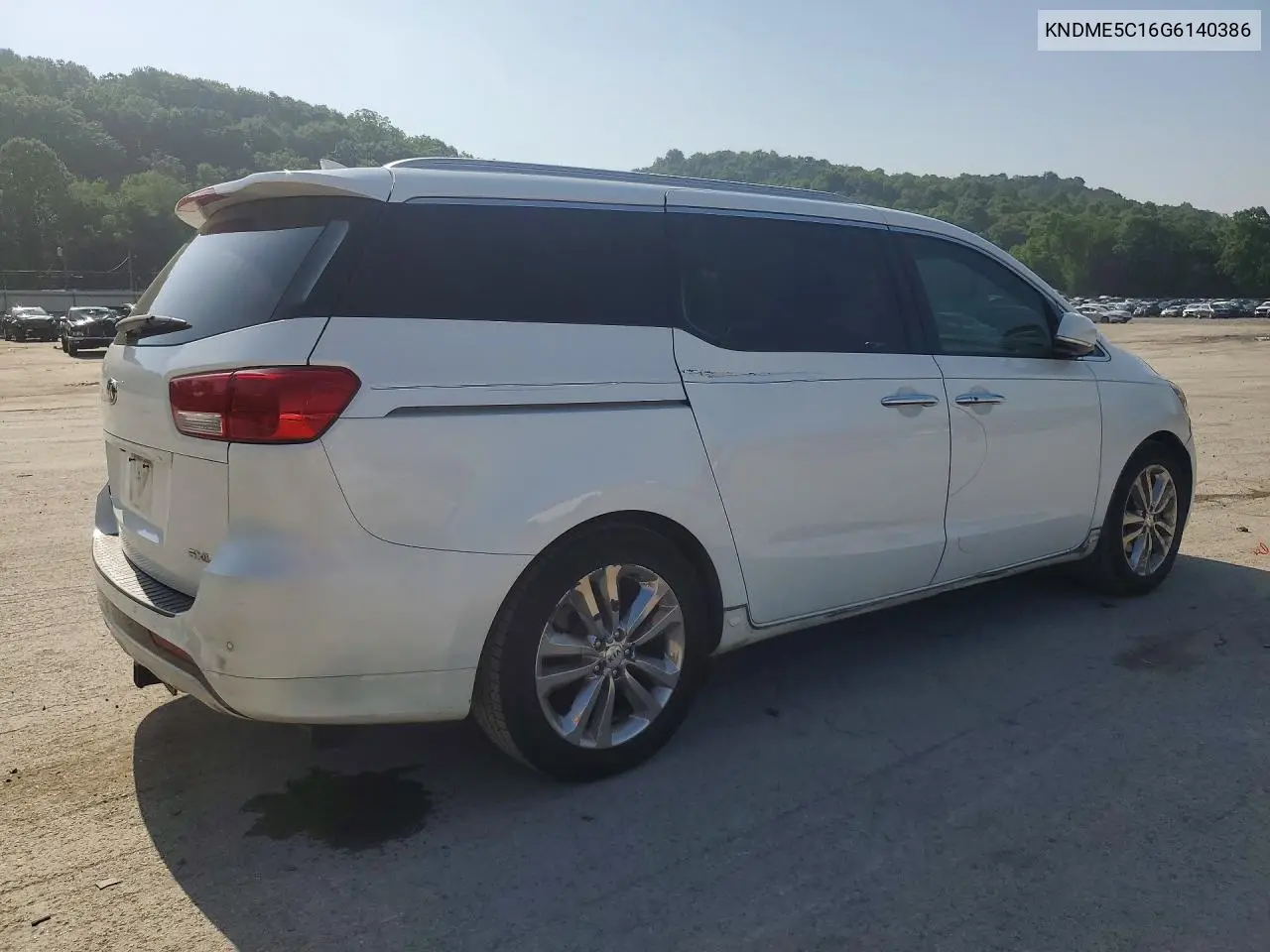 2016 Kia Sedona Sxl VIN: KNDME5C16G6140386 Lot: 59152016