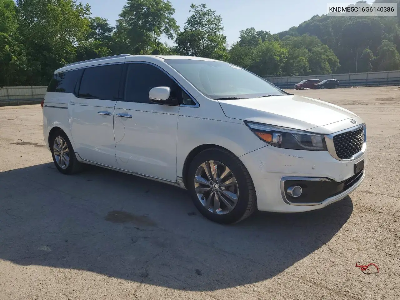 2016 Kia Sedona Sxl VIN: KNDME5C16G6140386 Lot: 59152016