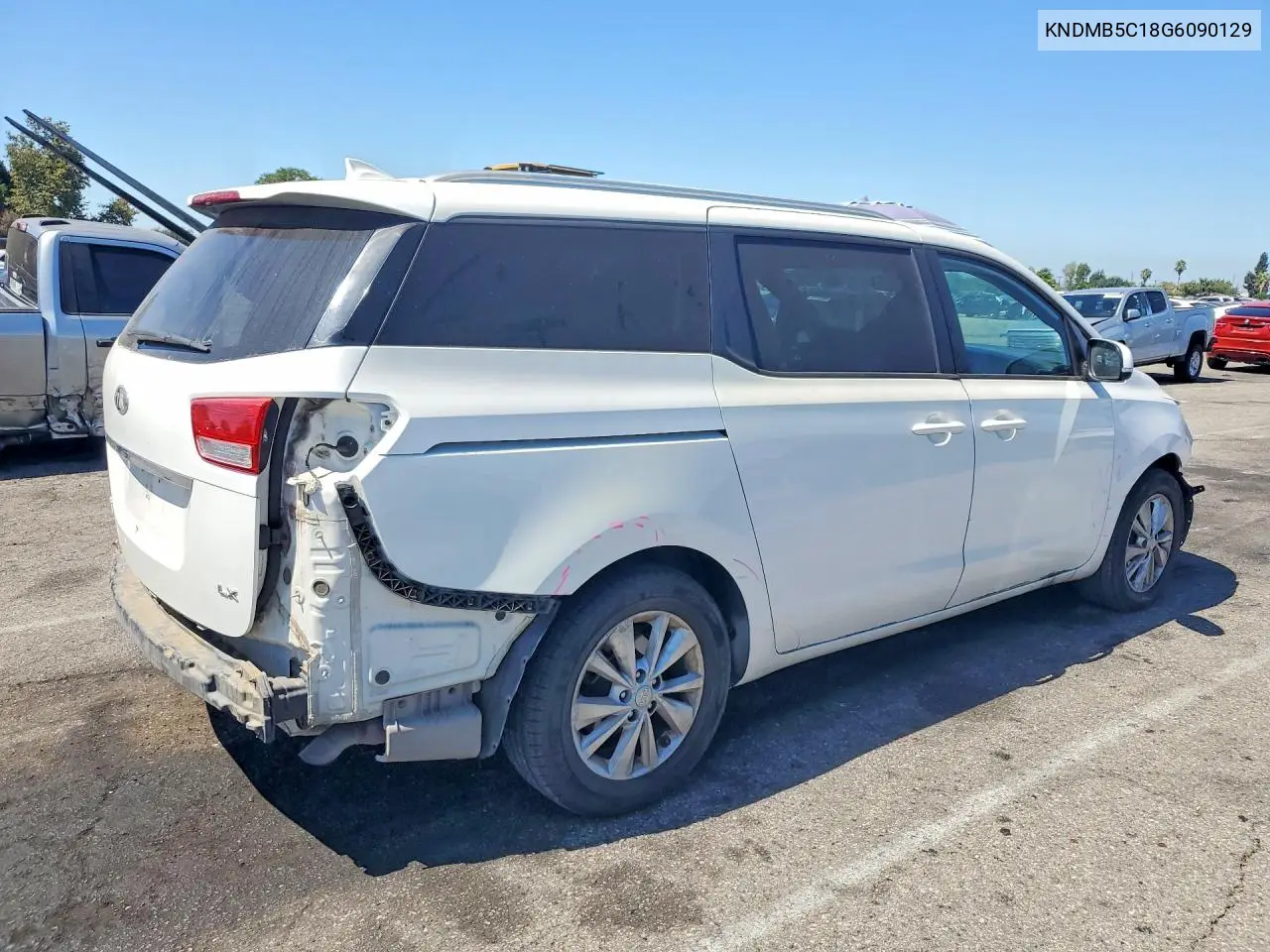 2016 Kia Sedona Lx VIN: KNDMB5C18G6090129 Lot: 59731816