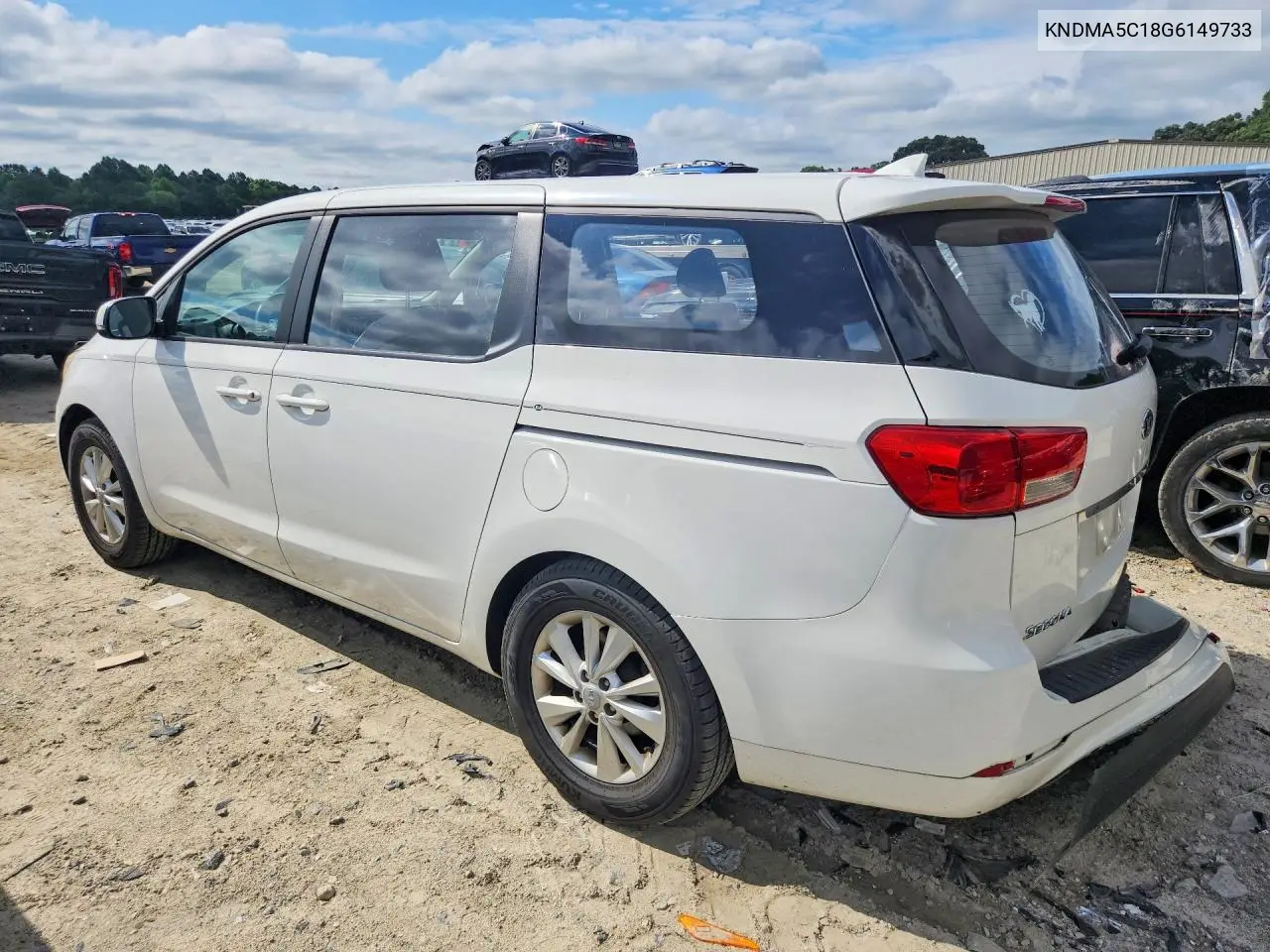 2016 Kia Sedona L VIN: KNDMA5C18G6149733 Lot: 60006206