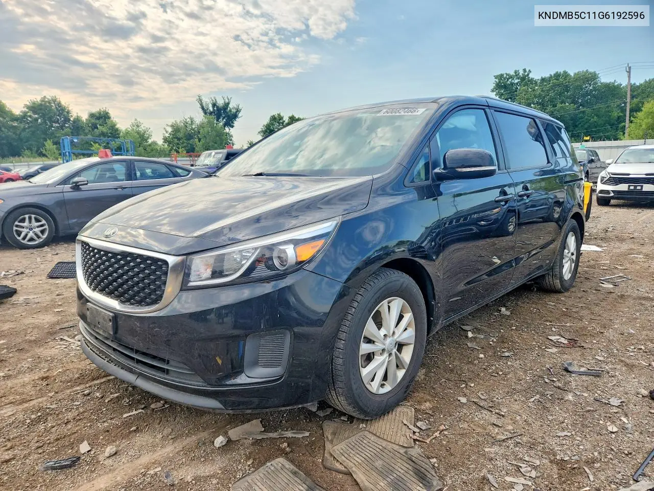 2016 Kia Sedona Lx VIN: KNDMB5C11G6192596 Lot: 60082466