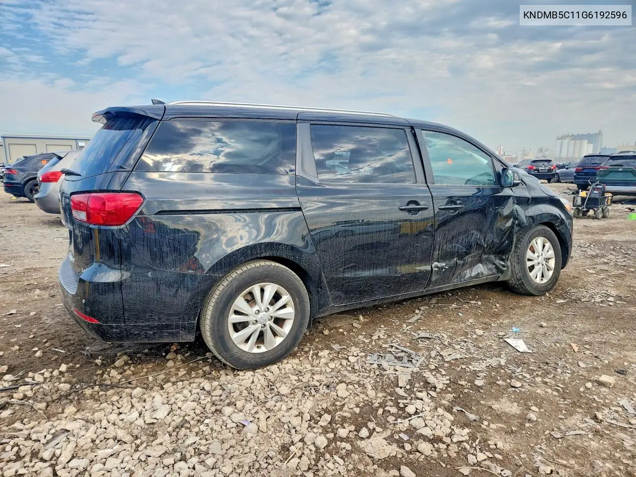 2016 Kia Sedona Lx VIN: KNDMB5C11G6192596 Lot: 60082466