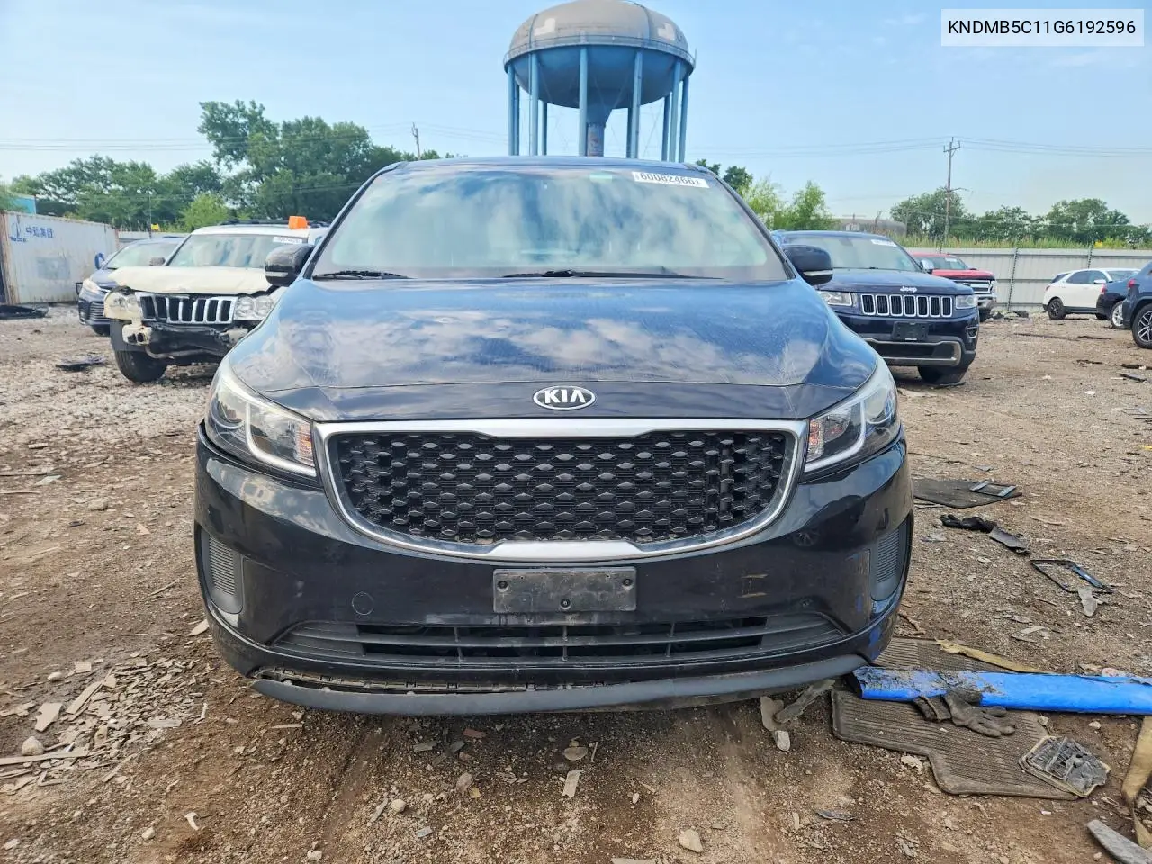 2016 Kia Sedona Lx VIN: KNDMB5C11G6192596 Lot: 60082466