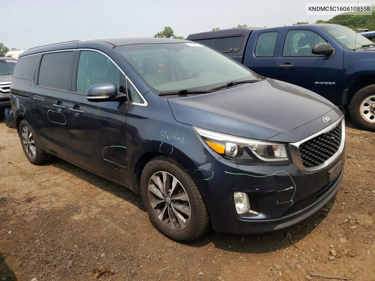 2016 Kia Sedona Sx VIN: KNDMC5C16G6108558 Lot: 60139686