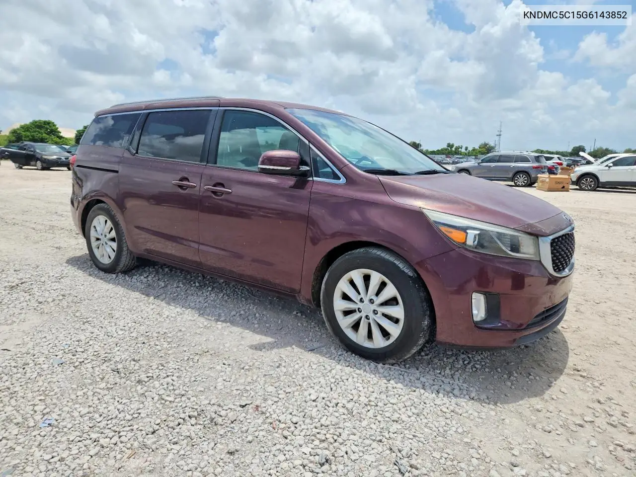 2016 Kia Sedona Ex VIN: KNDMC5C15G6143852 Lot: 60522546