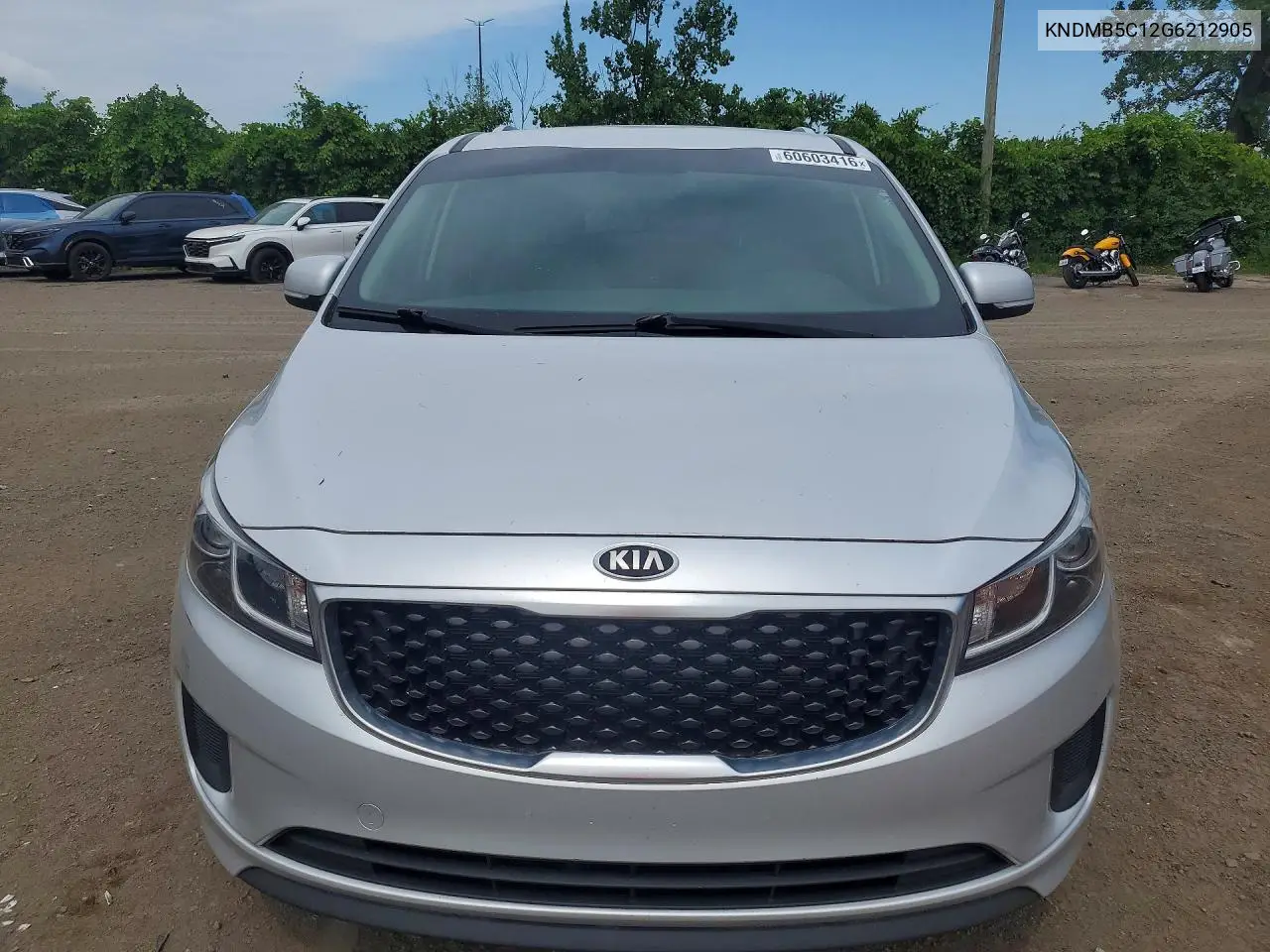2016 Kia Sedona Lx VIN: KNDMB5C12G6212905 Lot: 60603416