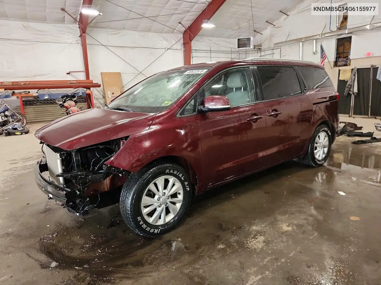 2016 Kia Sedona Lx VIN: KNDMB5C14G6155977 Lot: 60622876