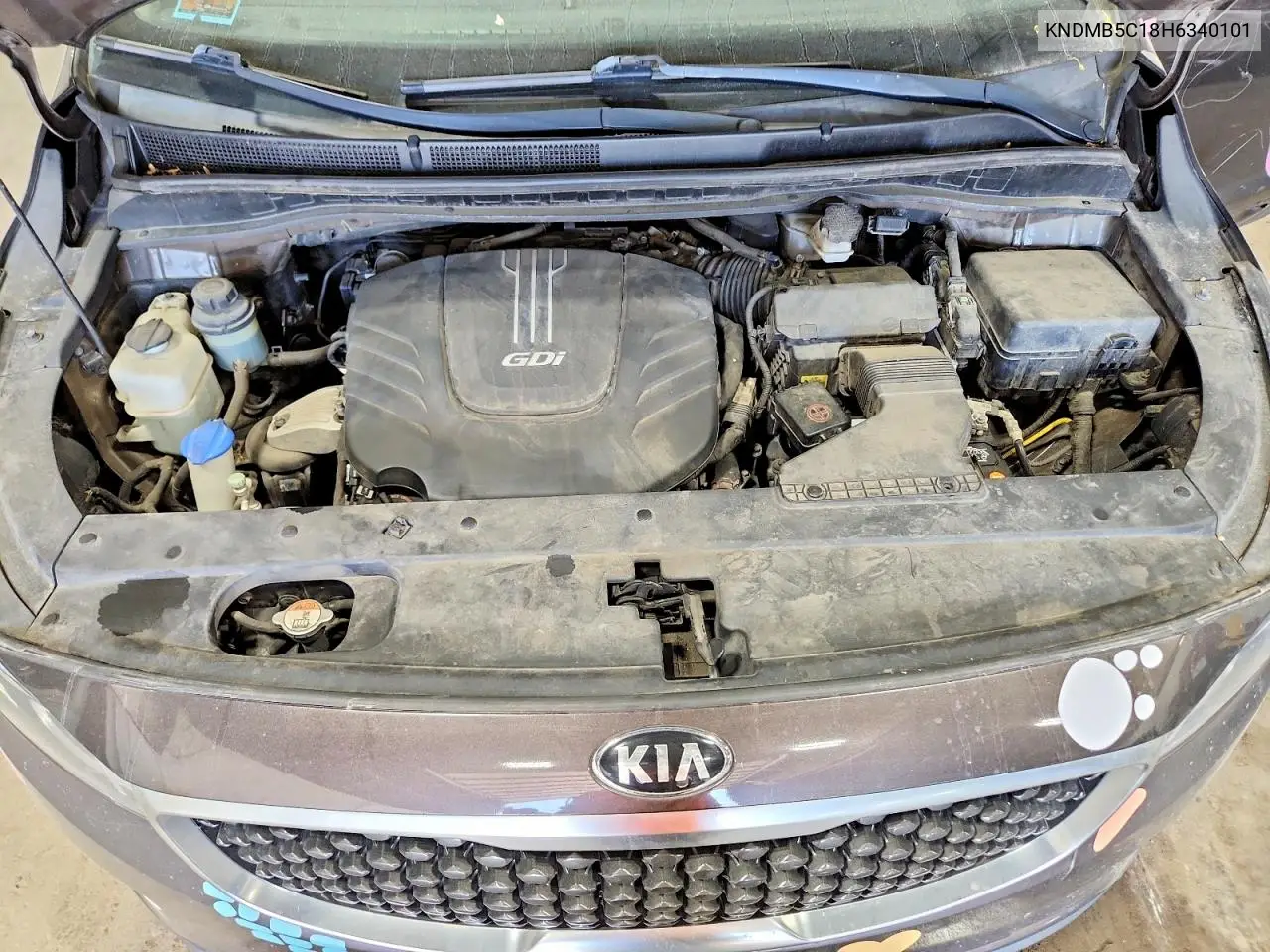 2016 Kia Sedona VIN: KNDMB5C18H6340101 Lot: 60706676