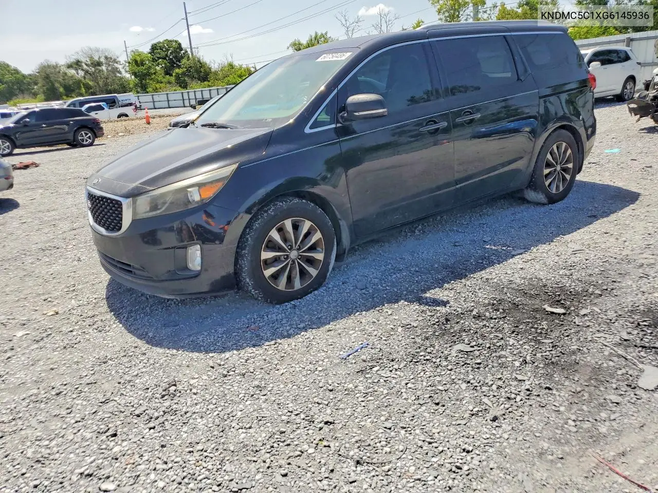 2016 Kia Sedona Sx VIN: KNDMC5C1XG6145936 Lot: 60750486