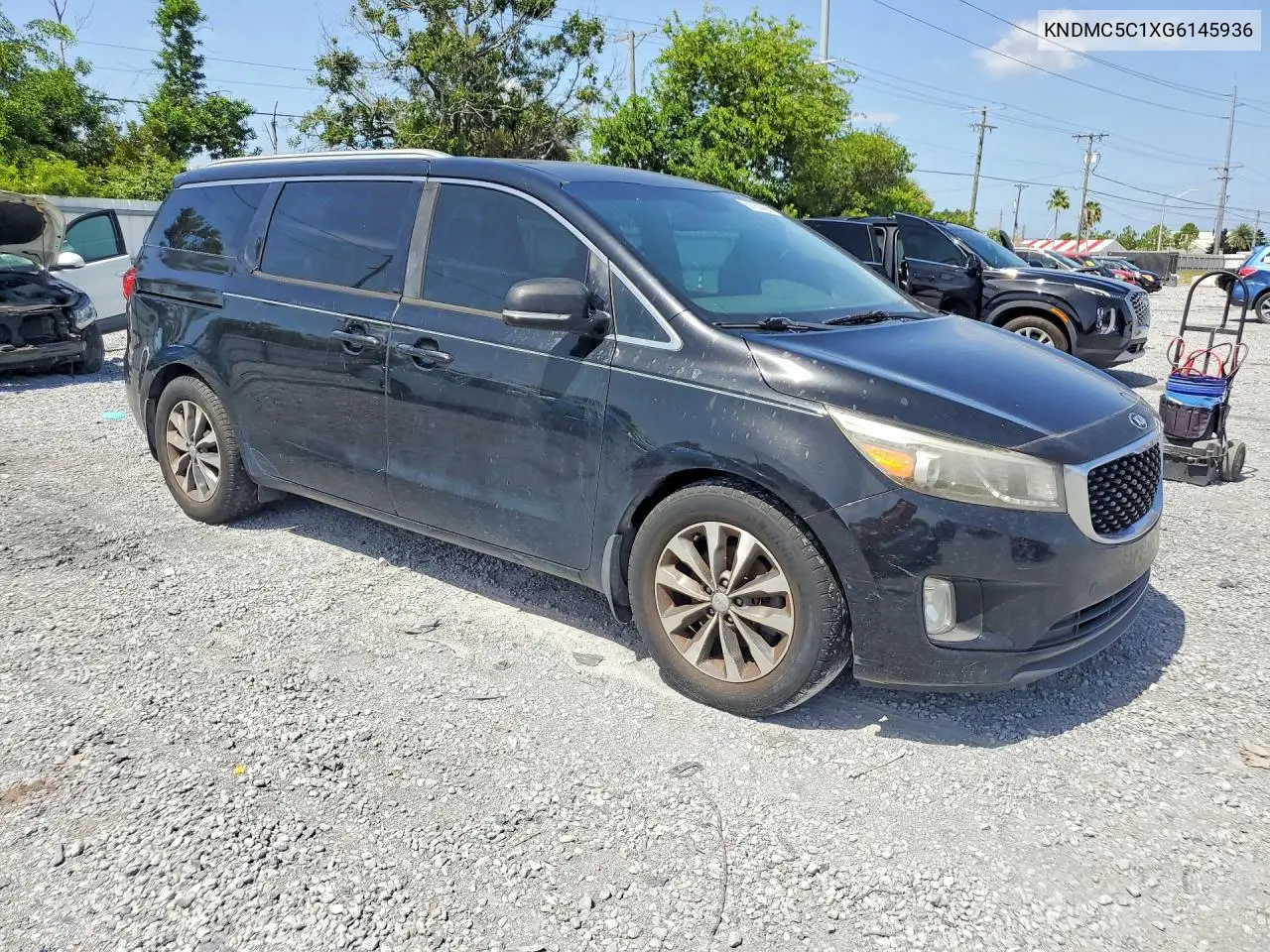 2016 Kia Sedona Sx VIN: KNDMC5C1XG6145936 Lot: 60750486