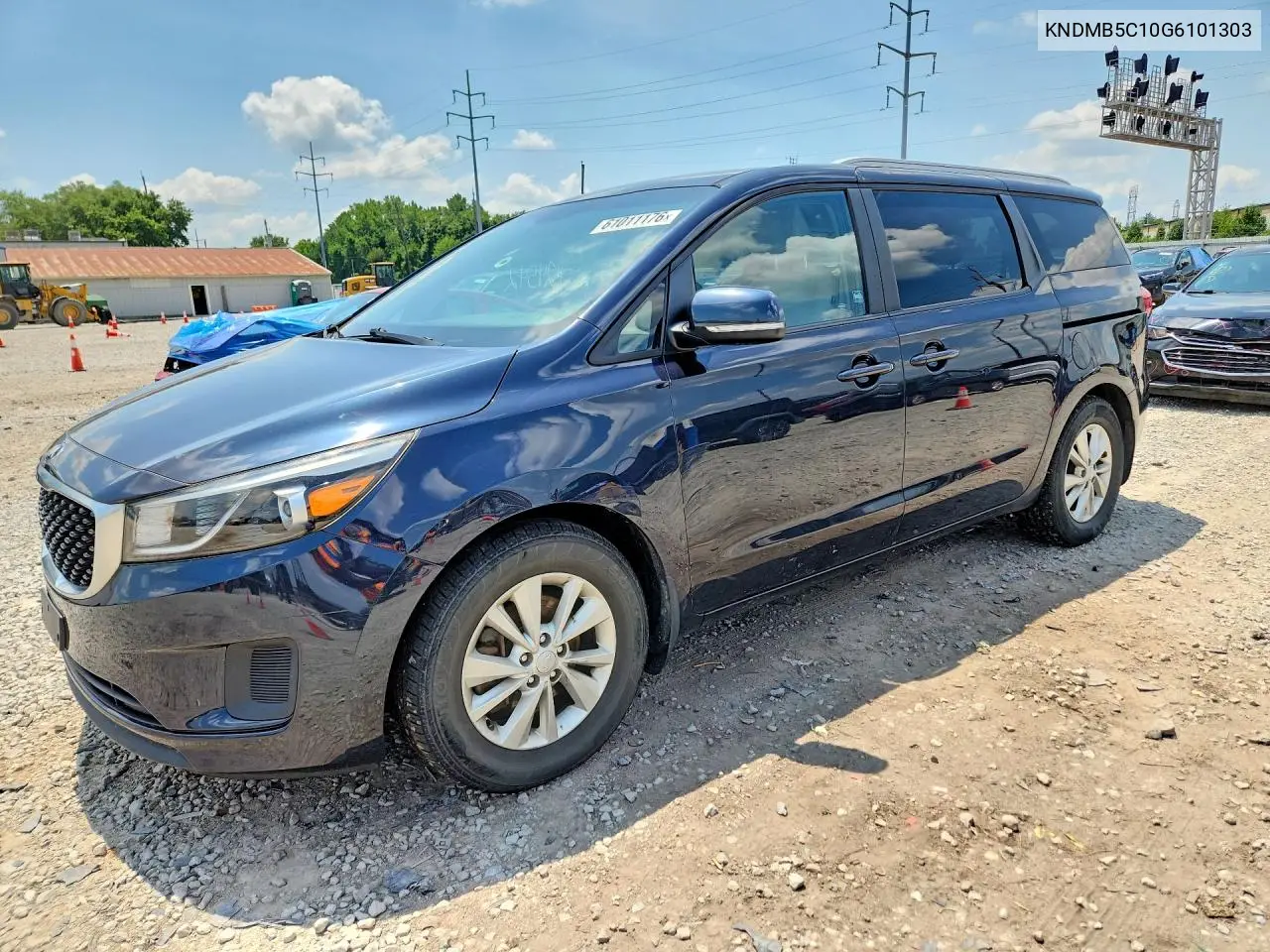 2016 Kia Sedona Lx VIN: KNDMB5C10G6101303 Lot: 61011176