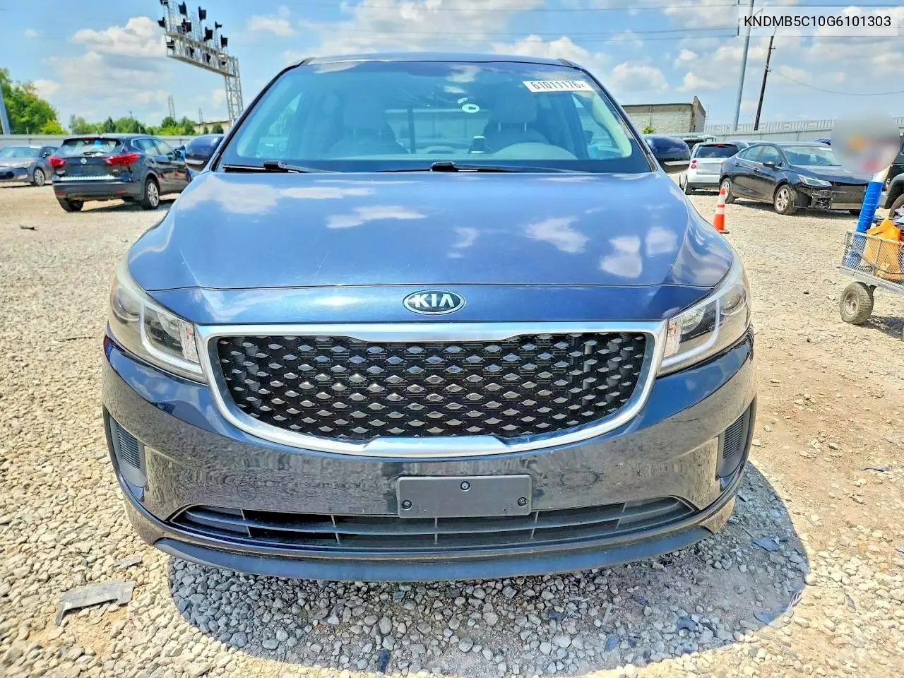 2016 Kia Sedona Lx VIN: KNDMB5C10G6101303 Lot: 61011176