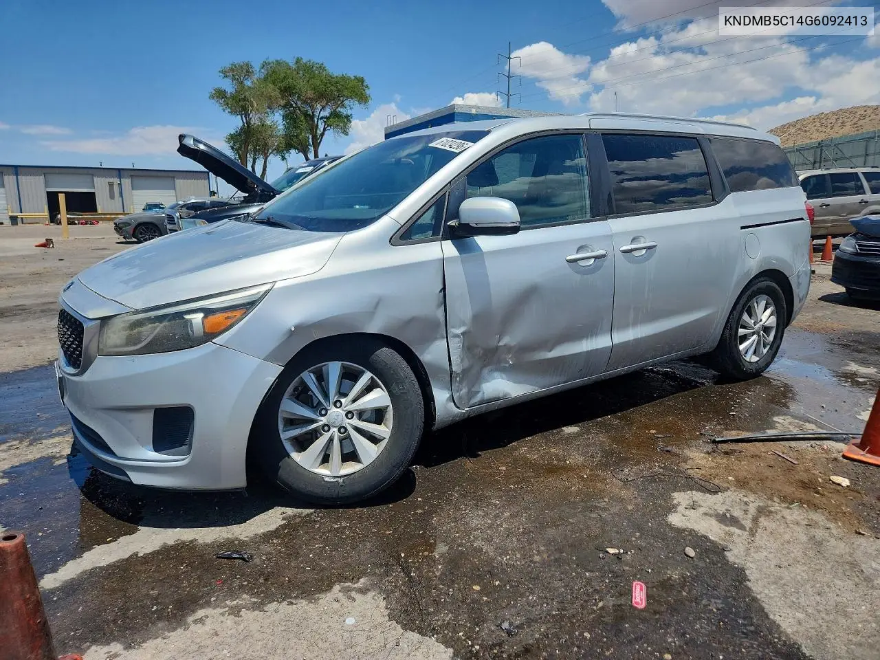 2016 Kia Sedona Lx VIN: KNDMB5C14G6092413 Lot: 61024296