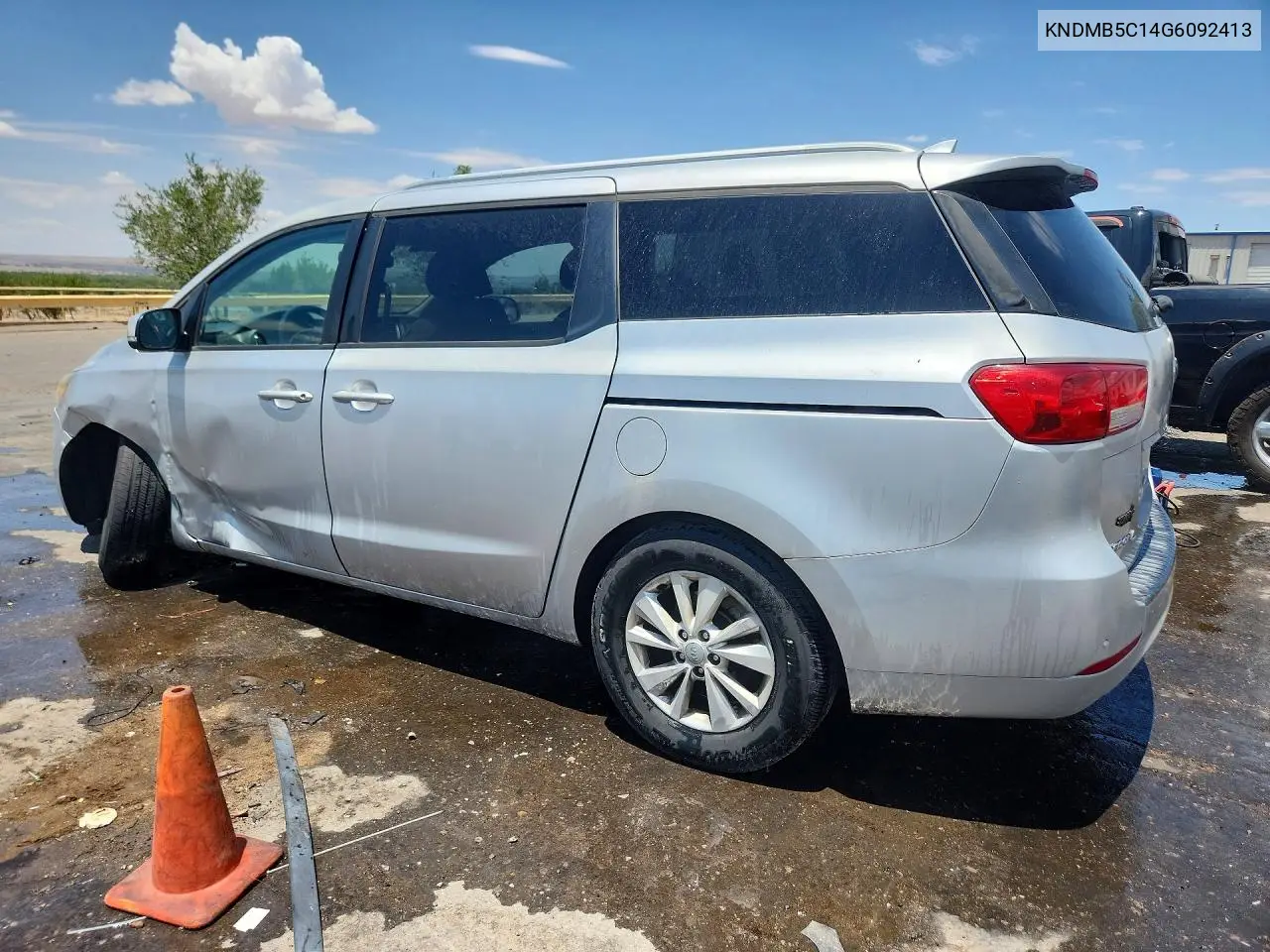 2016 Kia Sedona Lx VIN: KNDMB5C14G6092413 Lot: 61024296