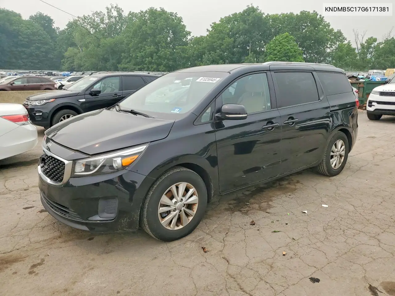 2016 Kia Sedona Lx VIN: KNDMB5C17G6171381 Lot: 61026946