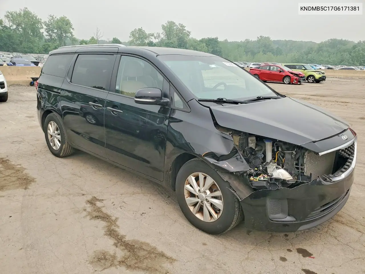 2016 Kia Sedona Lx VIN: KNDMB5C17G6171381 Lot: 61026946
