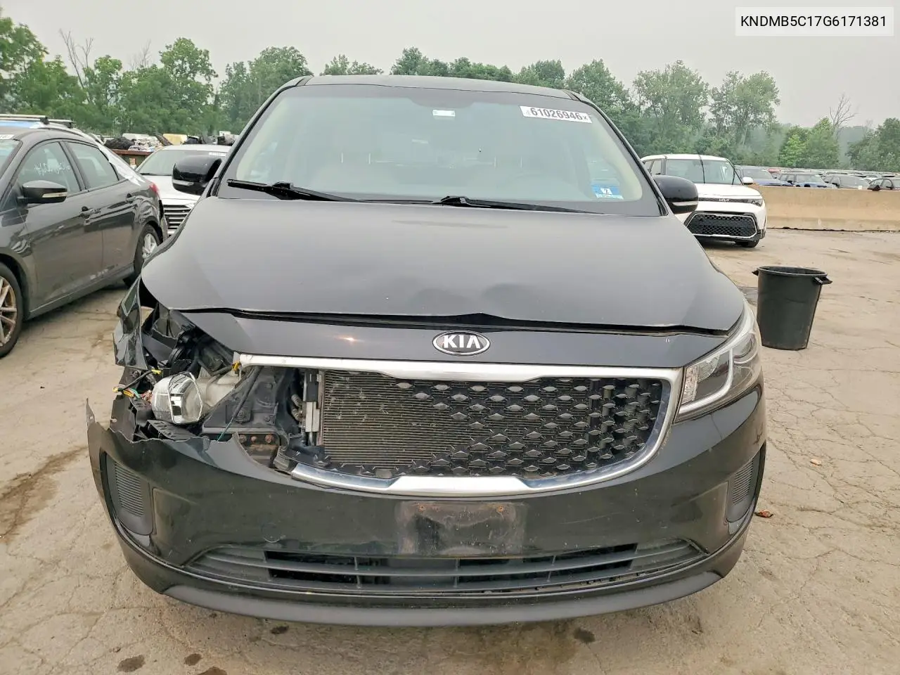 2016 Kia Sedona Lx VIN: KNDMB5C17G6171381 Lot: 61026946