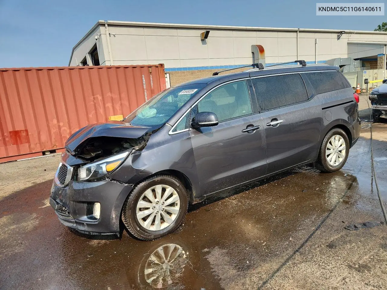 2016 Kia Sedona Ex VIN: KNDMC5C11G6140611 Lot: 61048326